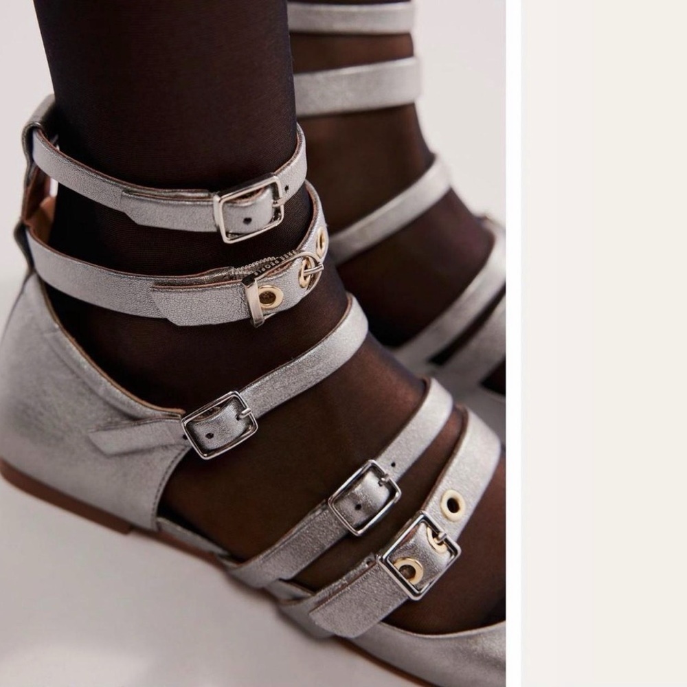 Free People Hart Buckle Flats - Picture 3 of 7